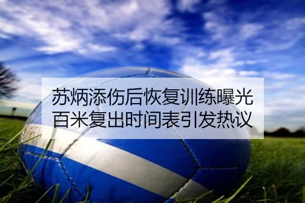 苏炳添伤后恢复训练曝光 百米复出时间表引发热议 | BSports